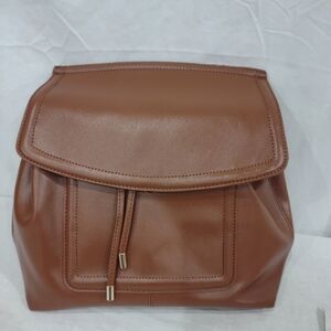NWT Kate And Mallory Faux Leather Front Flap Backpack Purse